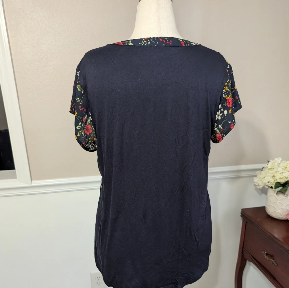 2/$10 Papermoon Reece Mixed Media Blouse